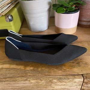 Rothys black pointed toe flats